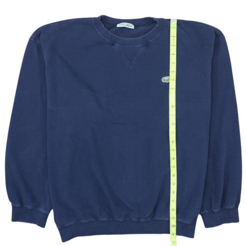 Lacoste Womens Navy Crew Neck Cotton Sweatshirt Size 10 Classic Fit