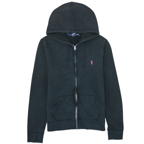Ralph Lauren Sport Women's Black Full Zip Hoodie Size L Cotton