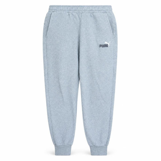 Puma Men's Grey Fleece Jogger Trousers Size L Regular Fit