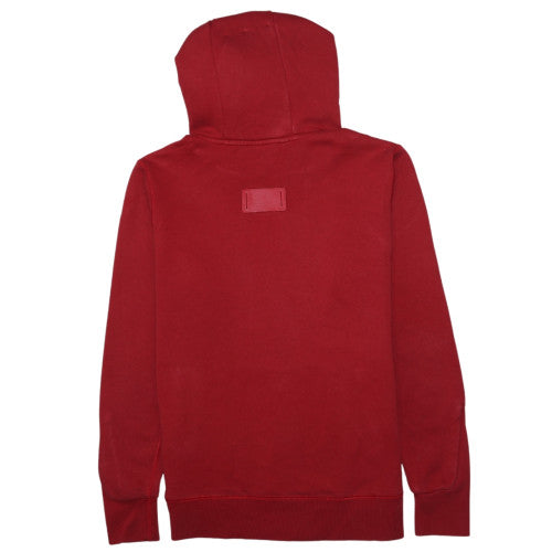 G-Star Raw Men's Red Pullover Hoodie Size L Graphic Print Cotton