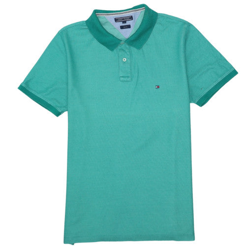 Tommy Hilfiger Men's Green Slim Fit Polo Shirt Size L