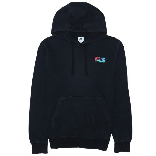 Nike Men's Black Small Pullover Hoodie with Logo Design