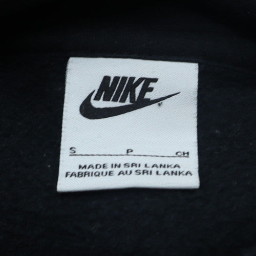 Nike Men's Black Small Pullover Hoodie with Logo Design
