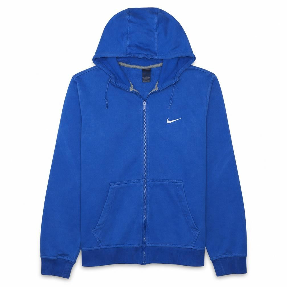 Nike Men's Blue Full Zip Hoodie XL Sports Cotton Fleece