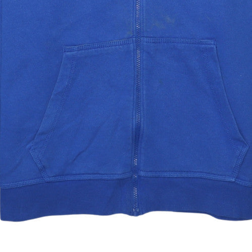 Nike Men's Blue Full Zip Hoodie XL Sports Cotton Fleece
