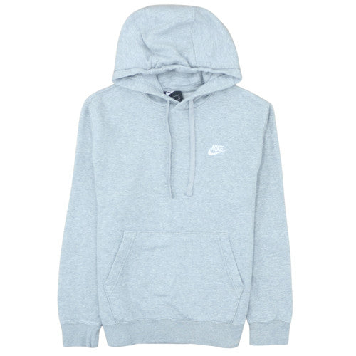 Nike Men's Grey Pullover Hoodie Size M Embroidered Logo Fleece