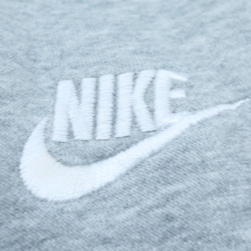 Nike Men's Grey Pullover Hoodie Size M Embroidered Logo Fleece