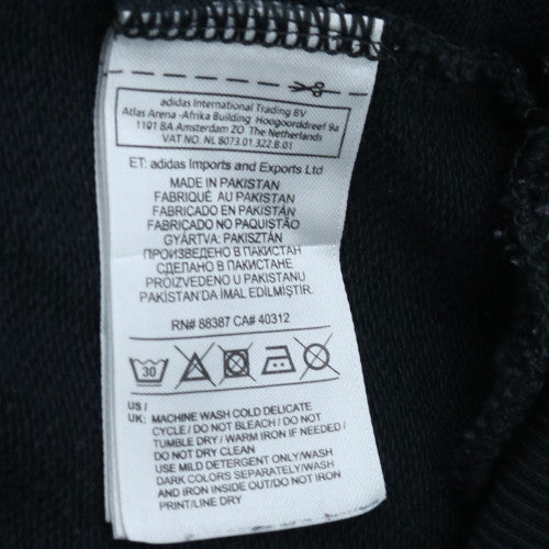 Adidas Womens Black Pullover Hoodie Size 18 Logo Hooded Sweatshirt