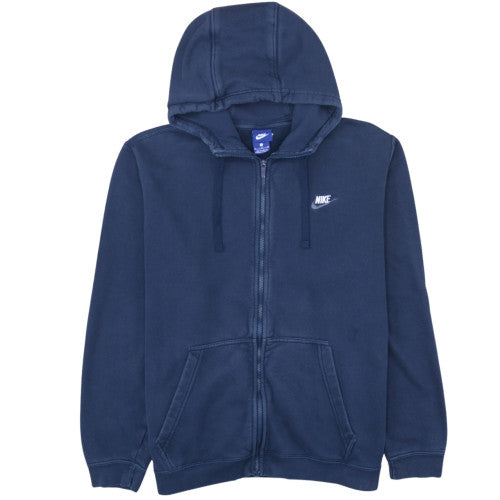 Nike Mens Blue Full Zip Hoodie XL Cotton Blend Casual Jacket