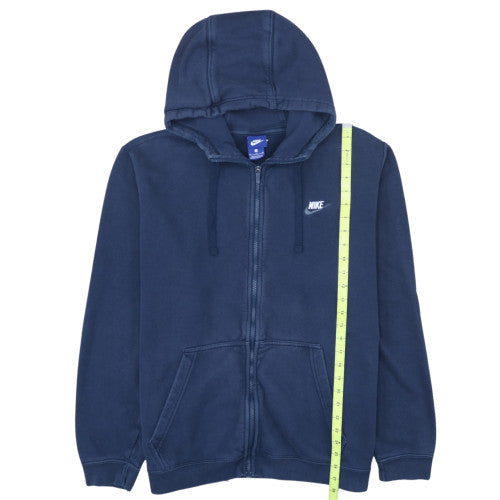 Nike Mens Blue Full Zip Hoodie XL Cotton Blend Casual Jacket