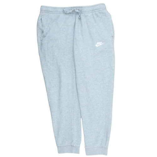 Nike Mens Grey Jogger Fleece Sweatpants L Regular Fit Activewear