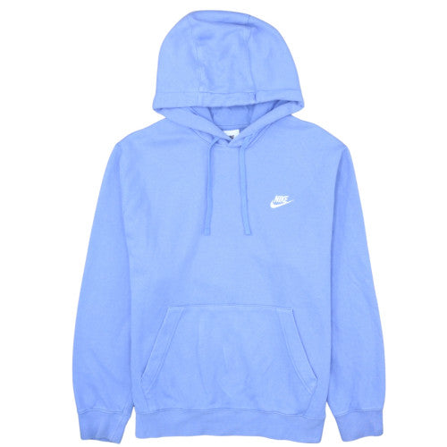 Nike Women’s Blue Pullover Hoodie L Cotton Fleece Sweatshirt