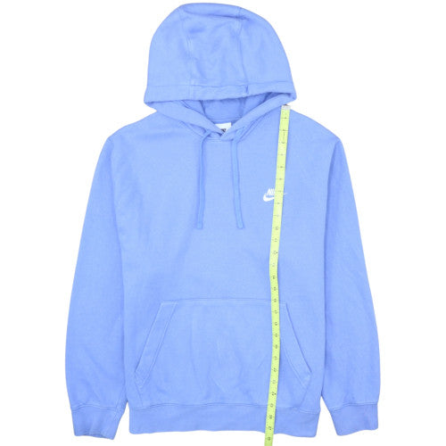 Nike Women’s Blue Pullover Hoodie L Cotton Fleece Sweatshirt