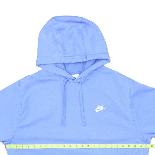 Nike Women’s Blue Pullover Hoodie L Cotton Fleece Sweatshirt
