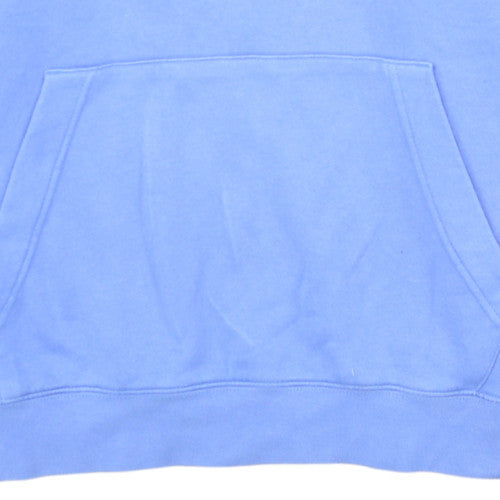 Nike Women’s Blue Pullover Hoodie L Cotton Fleece Sweatshirt