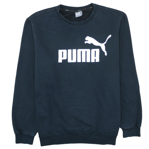 Puma Womens Black XXL Crew Neck Pullover Sweatshirt