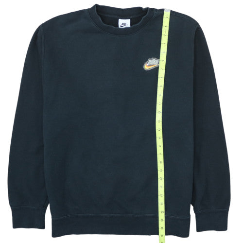 Nike Men's Black Pullover Sweatshirt L Regular Fit Crew Neck Fleece