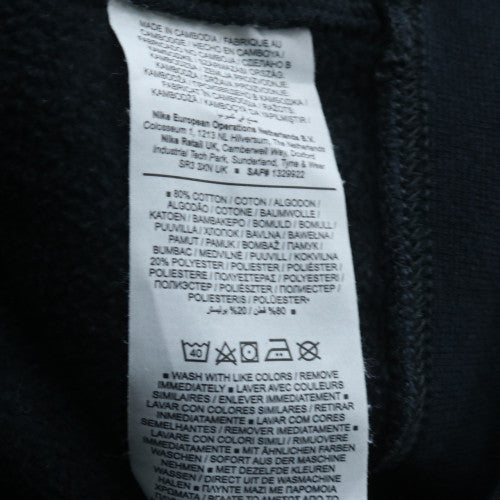 Nike Men's Black Pullover Sweatshirt L Regular Fit Crew Neck Fleece