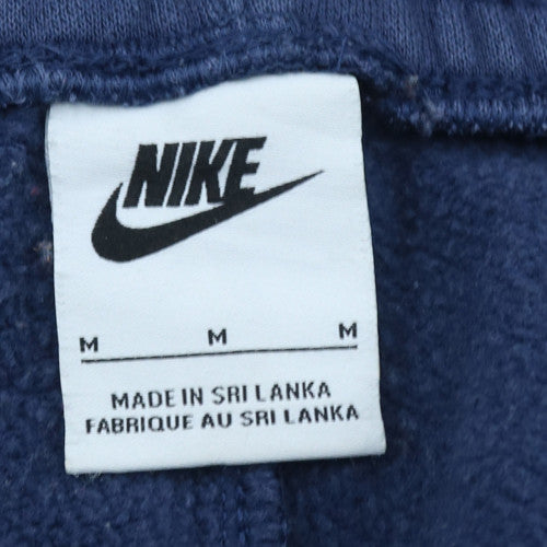 Nike Mens Blue Fleece Jogger Trousers Size M Regular Fit
