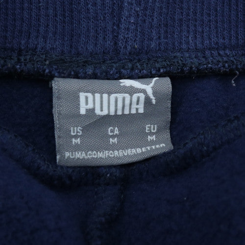 Puma Men's Blue Fleece Jogger Trousers Size M Regular Fit