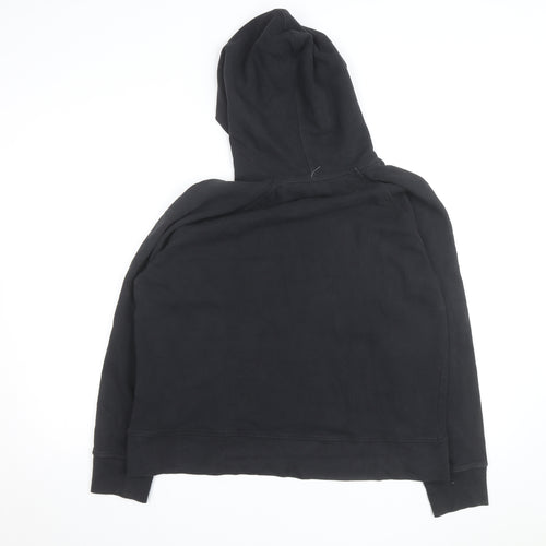 Levi's Girls Black Pullover Hoodie L Logo Graphic Cotton Blend