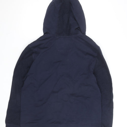 Nautica Mens Blue XL Full Zip Hoodie Sweatshirt