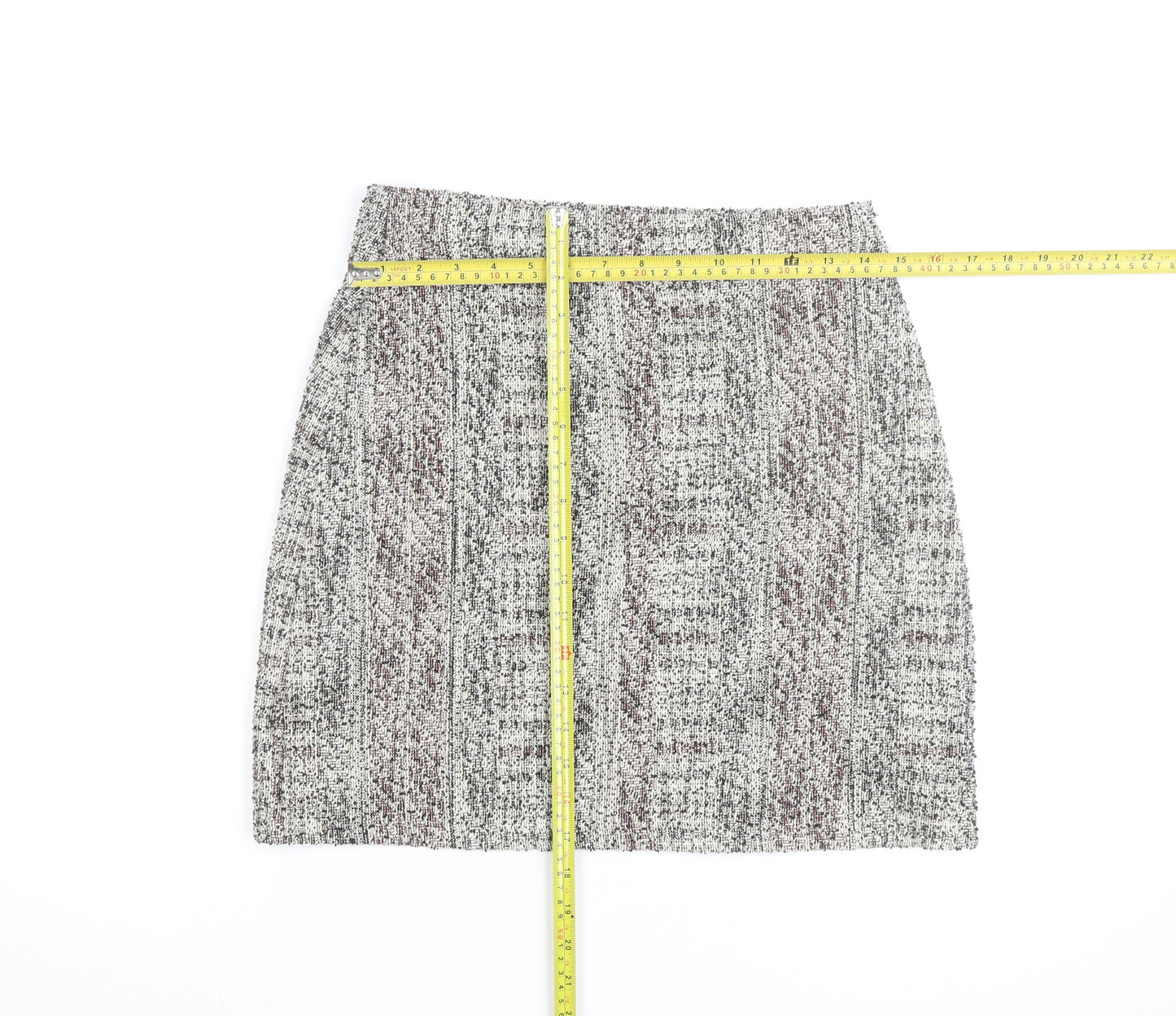 Marks and Spencer Womens Multicoloured Tweed Pencil Skirt Size 10