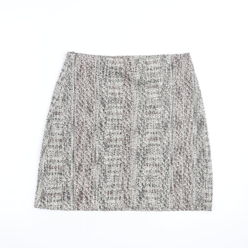 Marks and Spencer Womens Multicoloured Tweed Pencil Skirt Size 10