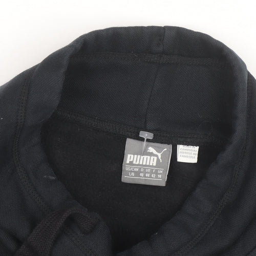 Puma Mens Black L Fleece Pullover Sweatshirt with Logo