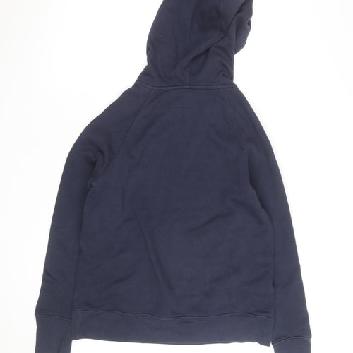 Champion Men's Blue Pullover Hoodie S Embroidered Logo Fleece