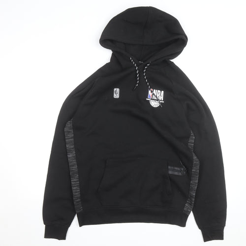 NBA Mens Black Medium Pullover Hoodie with Logo Detail