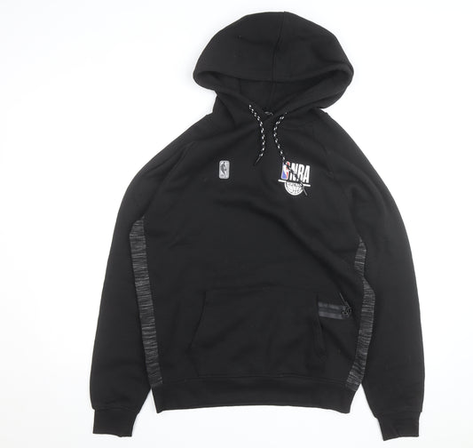 NBA Mens Black Medium Pullover Hoodie with Logo Detail