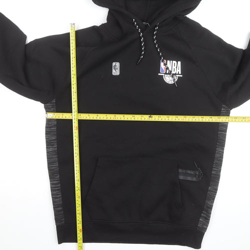 NBA Mens Black Medium Pullover Hoodie with Logo Detail