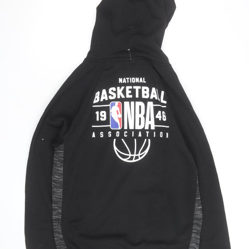 NBA Mens Black Medium Pullover Hoodie with Logo Detail