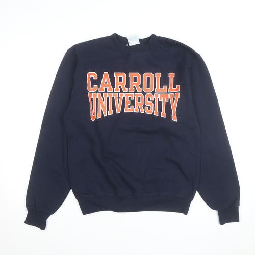 Champion Men's Blue Carroll University Pullover Sweatshirt Size S