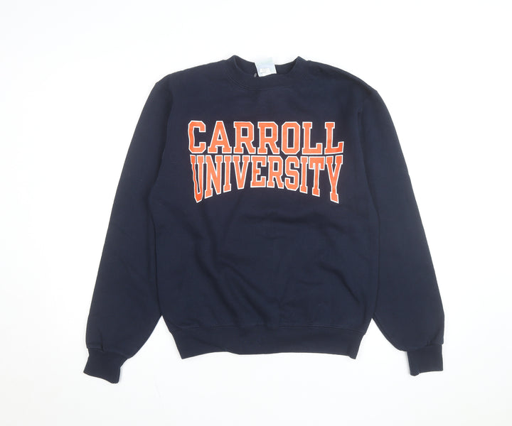 Champion Men's Blue Carroll University Pullover Sweatshirt Size S