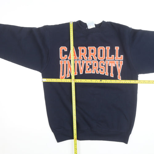 Champion Men's Blue Carroll University Pullover Sweatshirt Size S