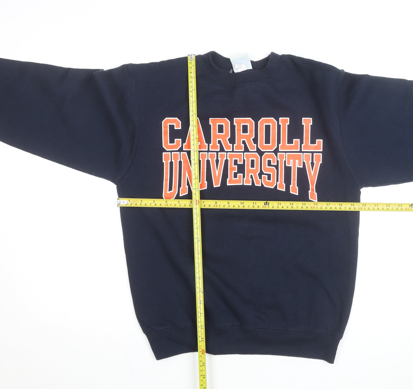 Champion Men's Blue Carroll University Pullover Sweatshirt Size S