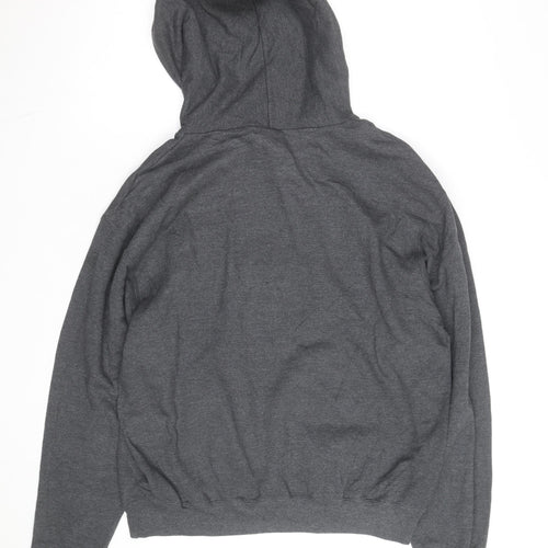 Champion Men's Grey Pullover Hoodie M RIT University Logo Fleece