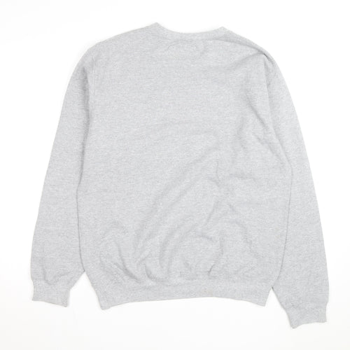 University of Okoboji Men's Grey Pullover Sweatshirt M Crew Neck