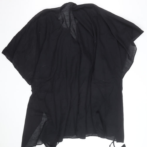 Marks and Spencer Womens Black Cotton Tunic Blouse XL Beachwear