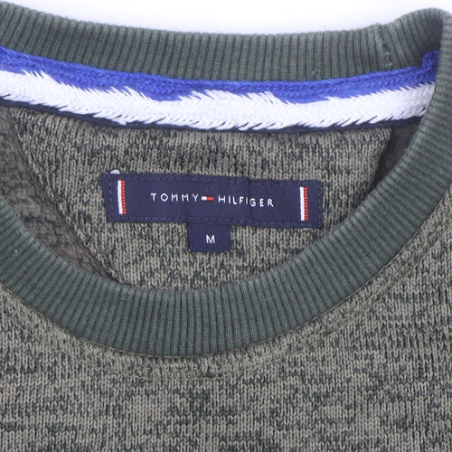 Tommy Hilfiger Men’s Green Crew Neck Pullover Jumper M
