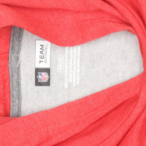 NFL Team Apparel Men’s Red Grey 49ers Pullover Hoodie Size S