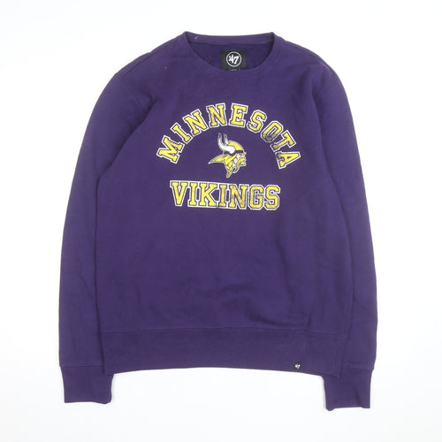 47 Brand Men's Purple Minnesota Vikings Pullover Sweatshirt Size L