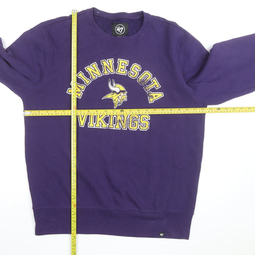 47 Brand Men's Purple Minnesota Vikings Pullover Sweatshirt Size L