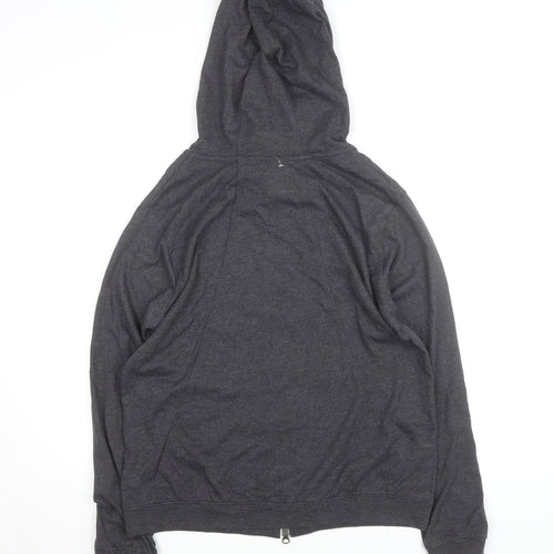 Nike Men's Grey Full Zip Hoodie L Regular Fit Sportswear