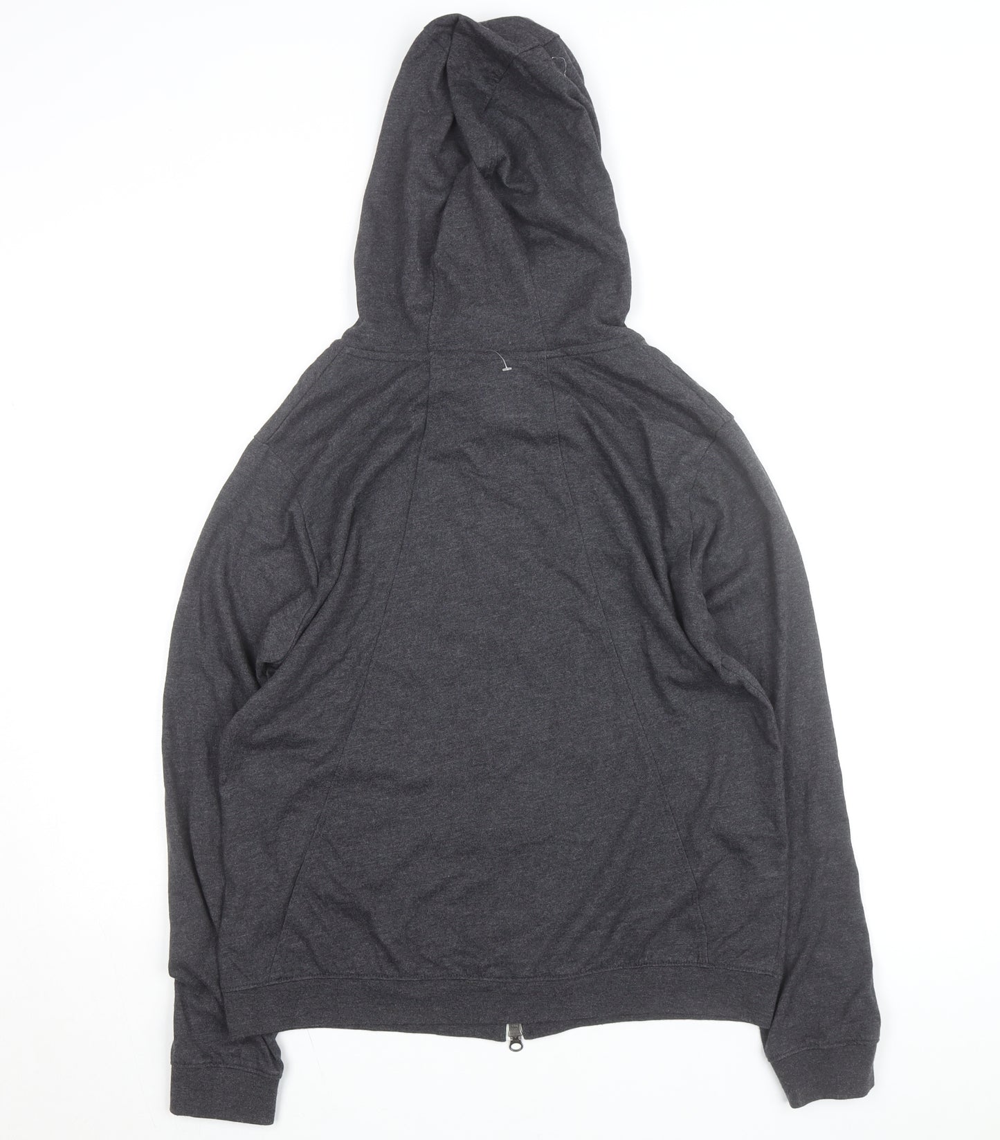 Nike Men's Grey Full Zip Hoodie L Regular Fit Sportswear