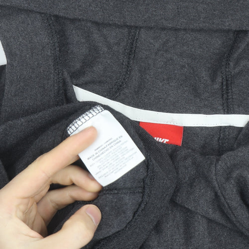 Nike Men's Grey Full Zip Hoodie L Regular Fit Sportswear