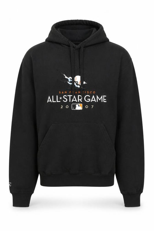 Front view of Antigua Men’s Black Pullover Hoodie Small San Francisco All-Star Game 2007