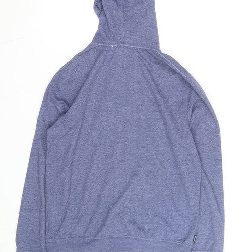 Billabong Men's Blue Full Zip Hoodie Medium Surf Graphic